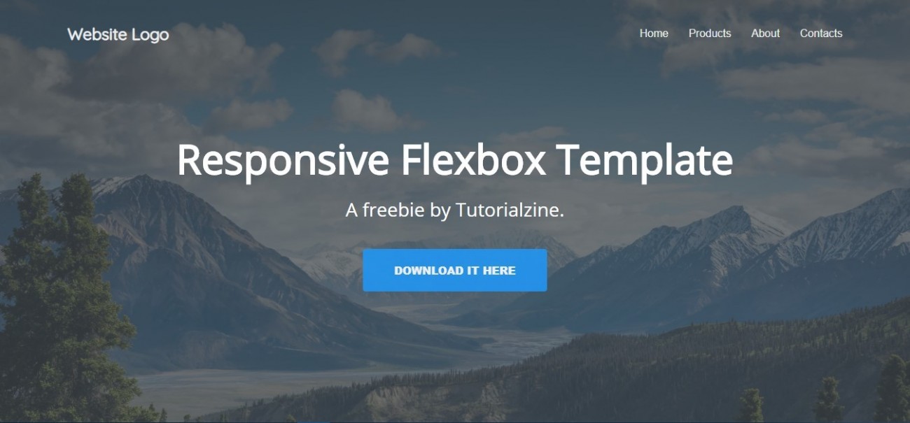 Responsive Flexbox Template - шаблон для вашей компании.