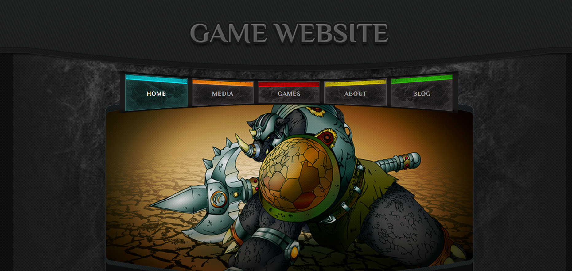 Game Website легкий красивый шаблон для создания игрового веб-сайта